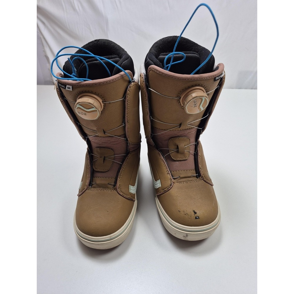 Vans Encore OG Snowboard Boots Womens 6 Brown Boa V1 UltraCush Freestyle All Mtn